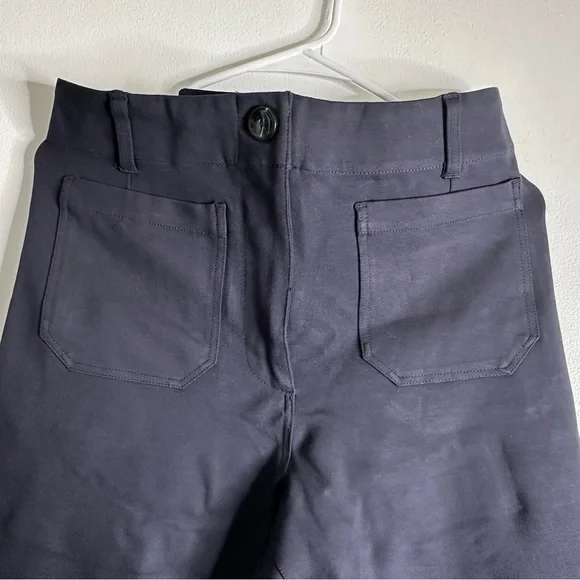 Quince Blue Straight Leg Pants - Picture 4 of 8